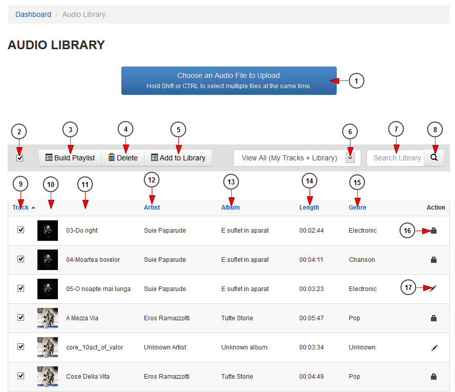 Audio-library-2 | TikiLIVE Manual V8