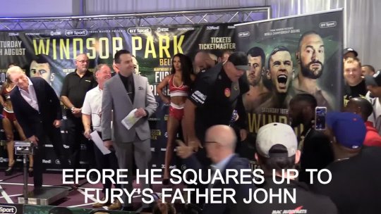 Deontay Wilder gatecrashes Tyson Fury weigh in