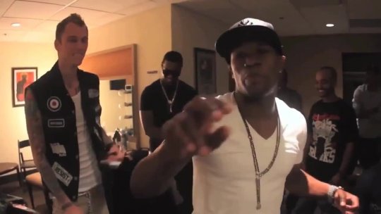 Floyd Mayweather, 50 Cent and Machine Gun Kelly